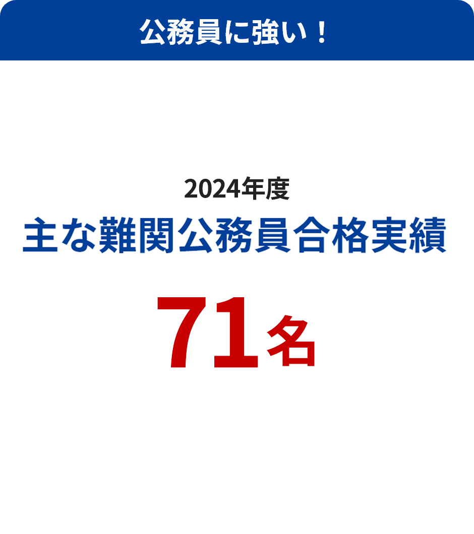 公務員に強い!