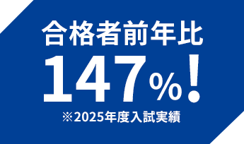 合格者前年比 124％