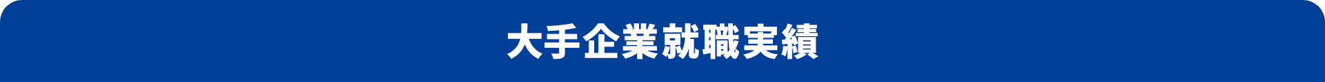 大手企業就職実績（五十音順）