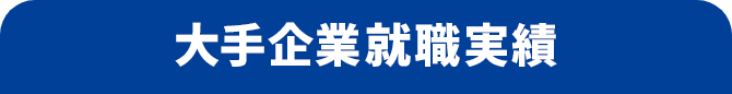 大手企業就職実績（五十音順）